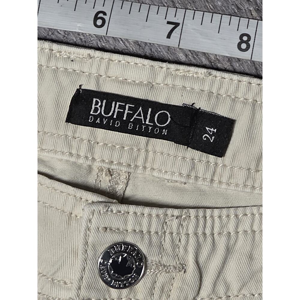 NWT Buffalo David Bitton Low Rise Straight Cargo Pants Turtledove Size 24 $119 - Picture 3 of 6